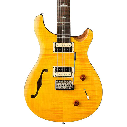 PRS SE Custom 22 Semi-Hollow Body Guitar Santana Yellow CU2SHSY
