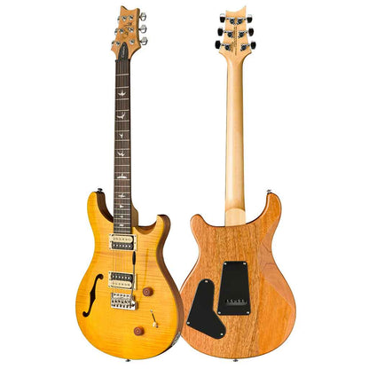 PRS SE Custom 22 Semi-Hollow Body Electric Guitar Santana Yellow