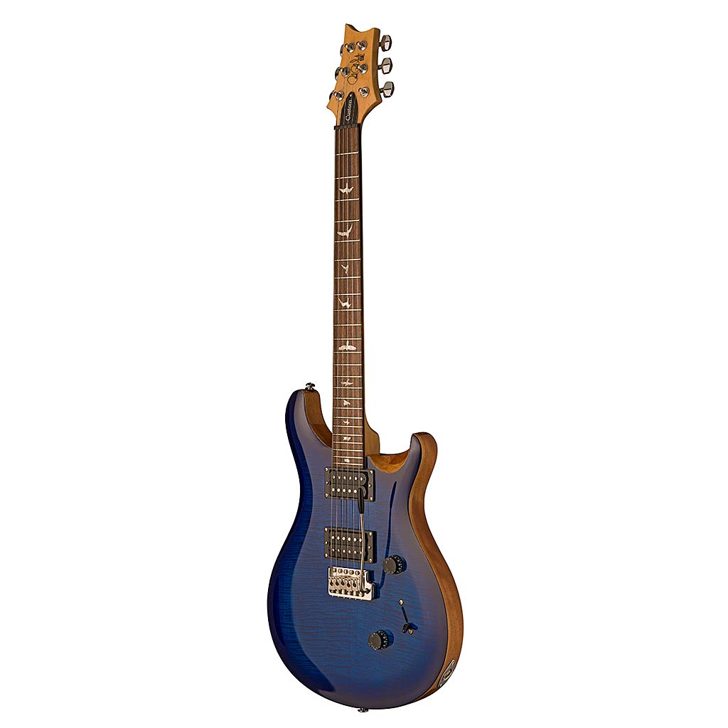 PRS SE Custom 24 Electric Guitar - Violin Carve Faded Blue Burst Finish