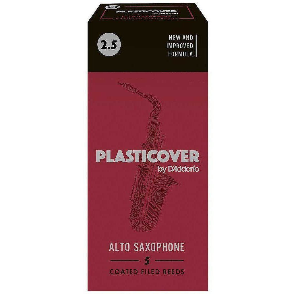 Plasticover Coated #2.5 Alto Saxophone Reeds 5-Pack-Andy's Music