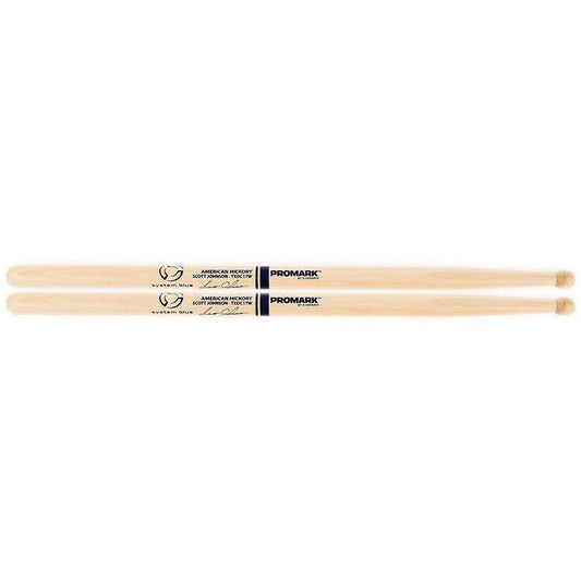 ProMark American Hickory Scott Johnson TXDC17W Marching Drumsticks-Andy's Music