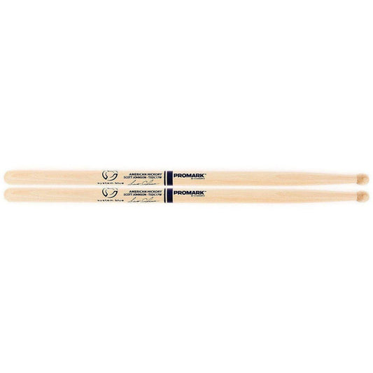 ProMark American Hickory Scott Johnson TXDC17W Marching Drumsticks-Andy's Music