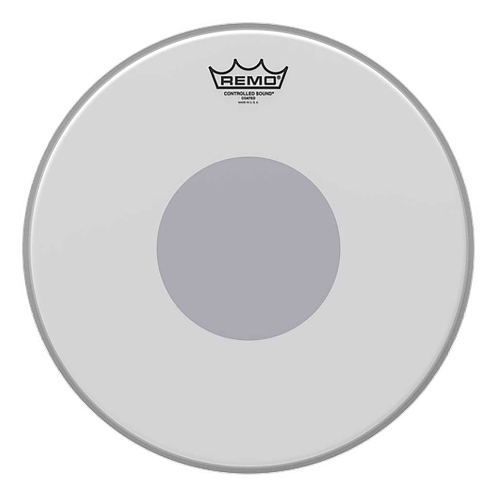 Remo Controlled Sound 14" Coated Bottom Black Dot Drum Dead-Andy's Music