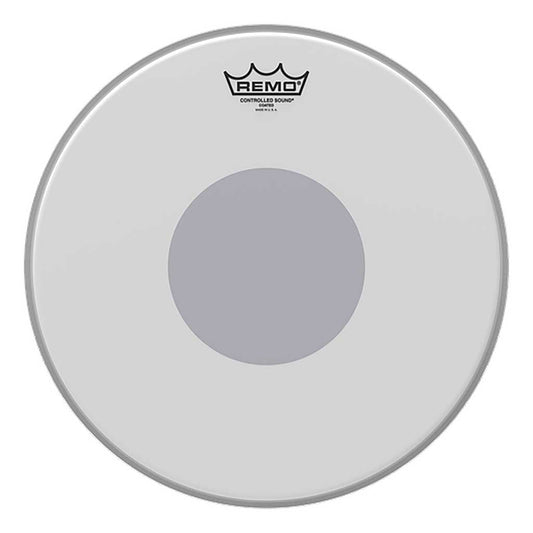 Remo Controlled Sound Coated Bottom Black Dot Drum Dead 14"