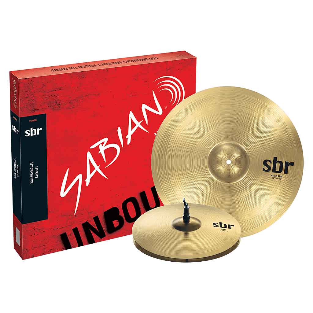 Sabian SBR5002 SBr 2-Pack Brass Cymbal Pack-Andy's Music