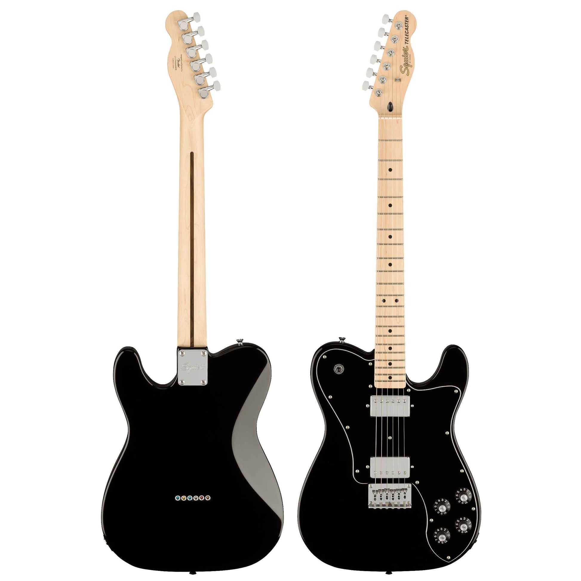 Squier Affinity Series 2021 Telecaster Deluxe Electric Guitar-Black-Andy's Music