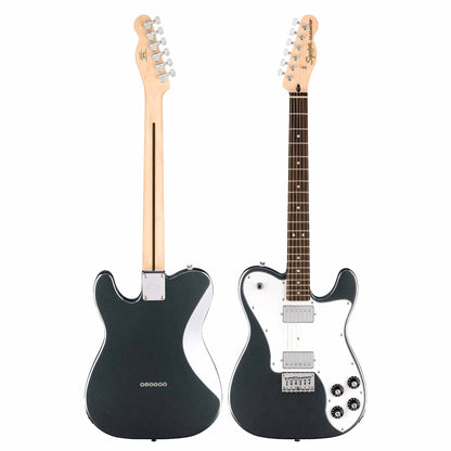 Squier Affinity Series 2021 Telecaster Deluxe Electric Guitar-Charcoal Frost Metallic-Andy's Music