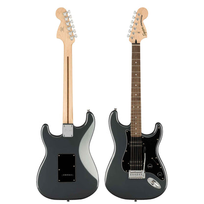 Squier Affinity Series Stratocaster HH Electric Guitar-Charcoal Frost Metallic-Andy's Music