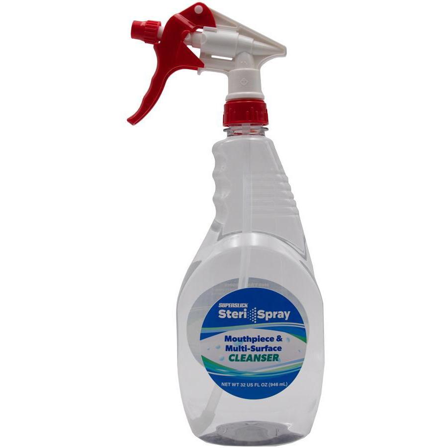 Superslick Steri-Spray Mouthpiece and Multi-Surface Cleaner-32 oz. Spray-Andy's Music