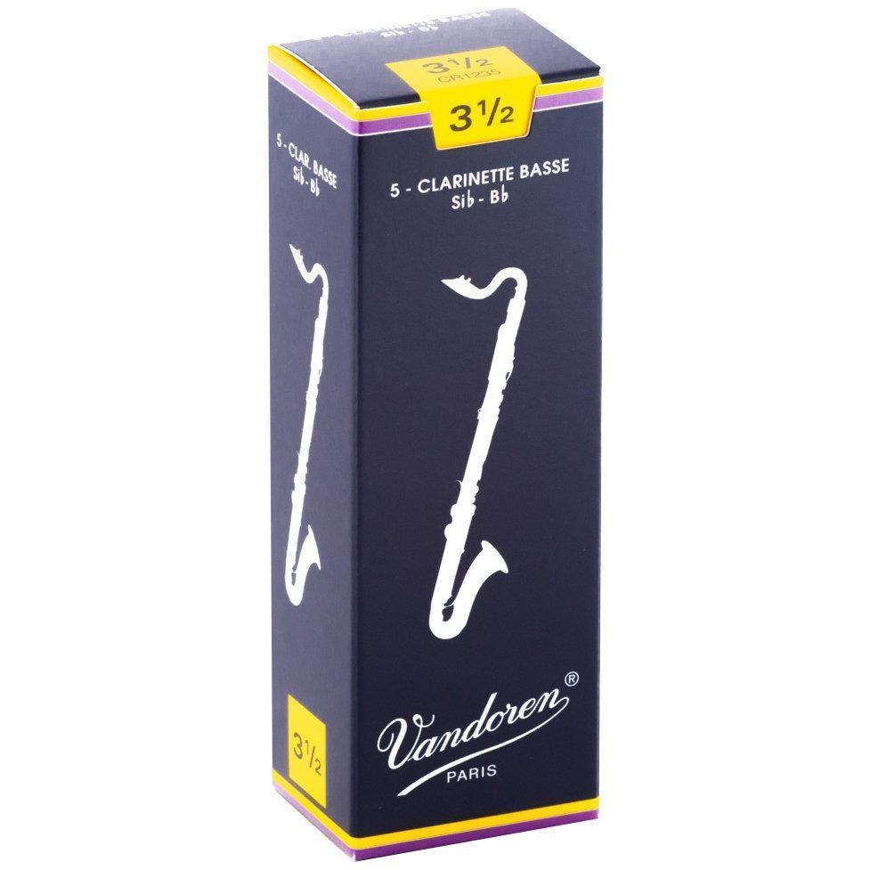 Vandoren Bass Clarinet Reeds 5-Pack-3.5-Andy's Music