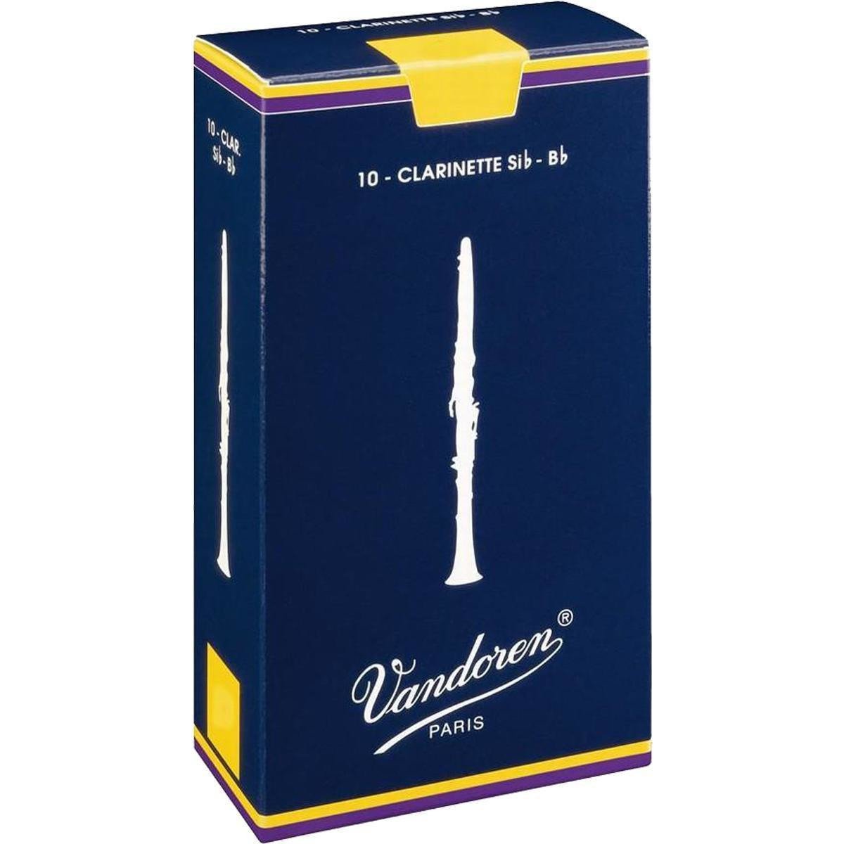 Vandoren Bb Clarinet Traditional Reeds-2.5-10-Andy's Music