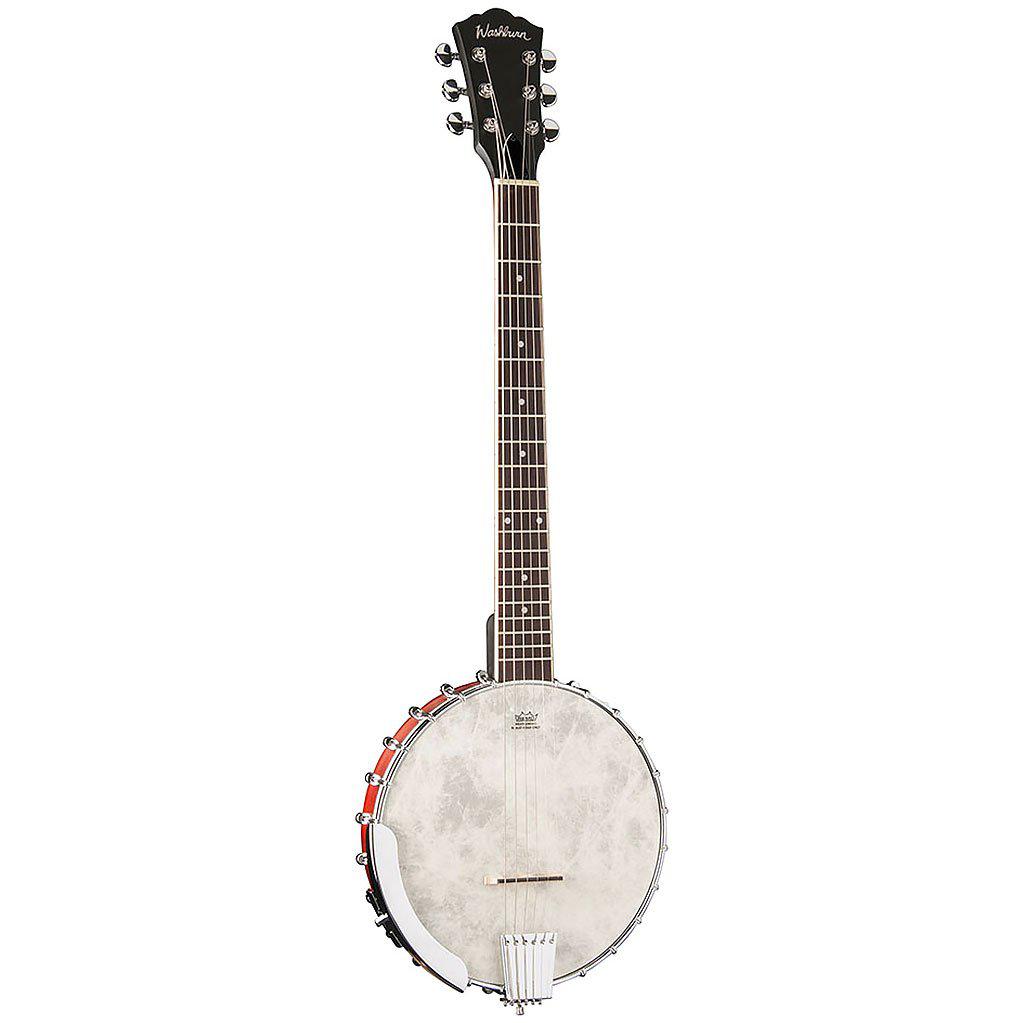 Washburn Americana B6 6-String Banjo With Open Back-Andy's Music