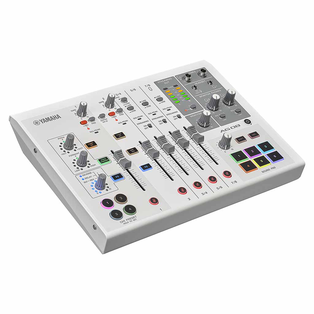 Yamaha AG08 Live Streaming Mixer and USB Audio Interface-Andy's Music