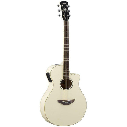 Yamaha APX600 Acoustic Electric Thin Body Guitar-Vintage White-Andy's Music