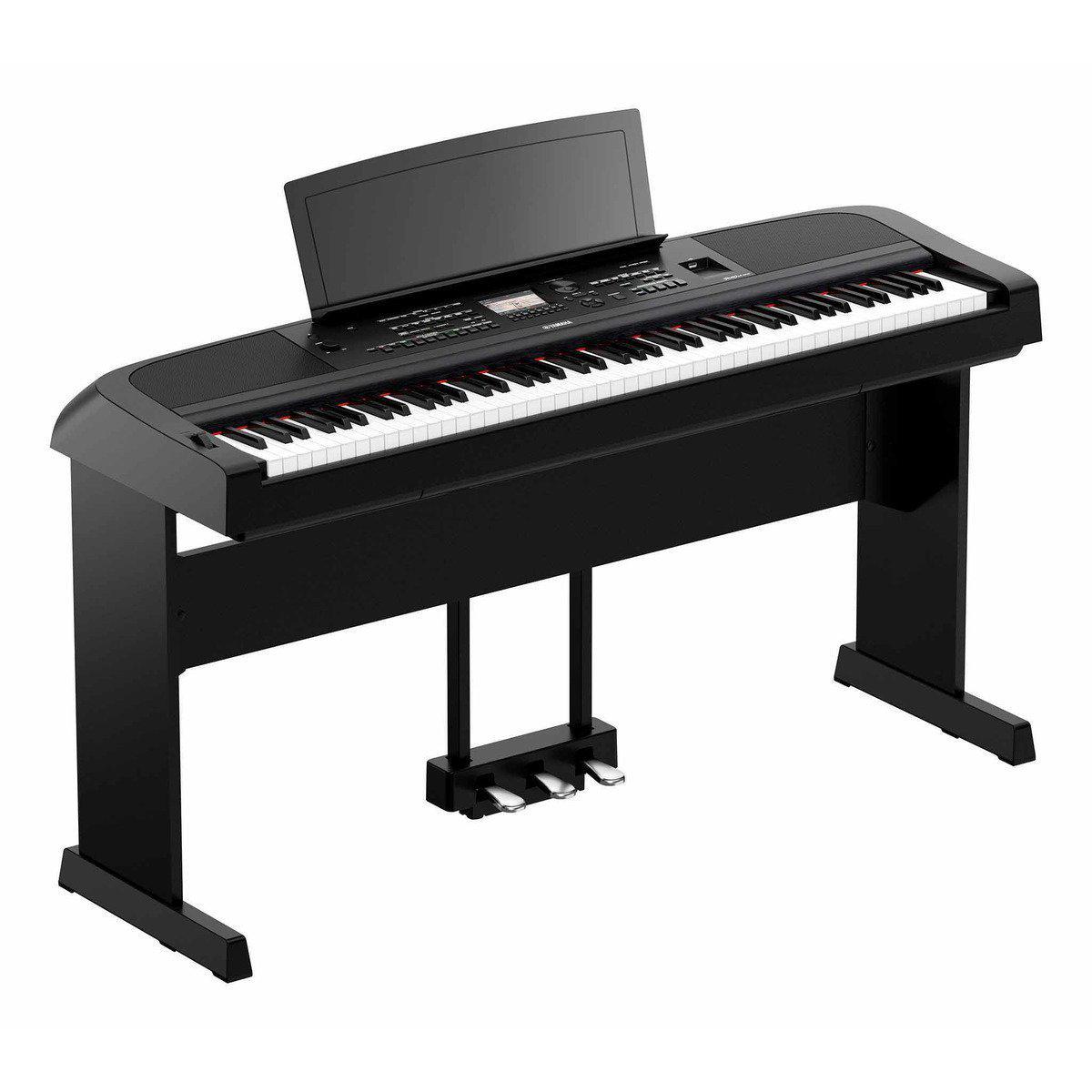 Yamaha DGX-670 Digital Piano 88 Weighted Keys-Black-With Stand & Pedals-Andy's Music