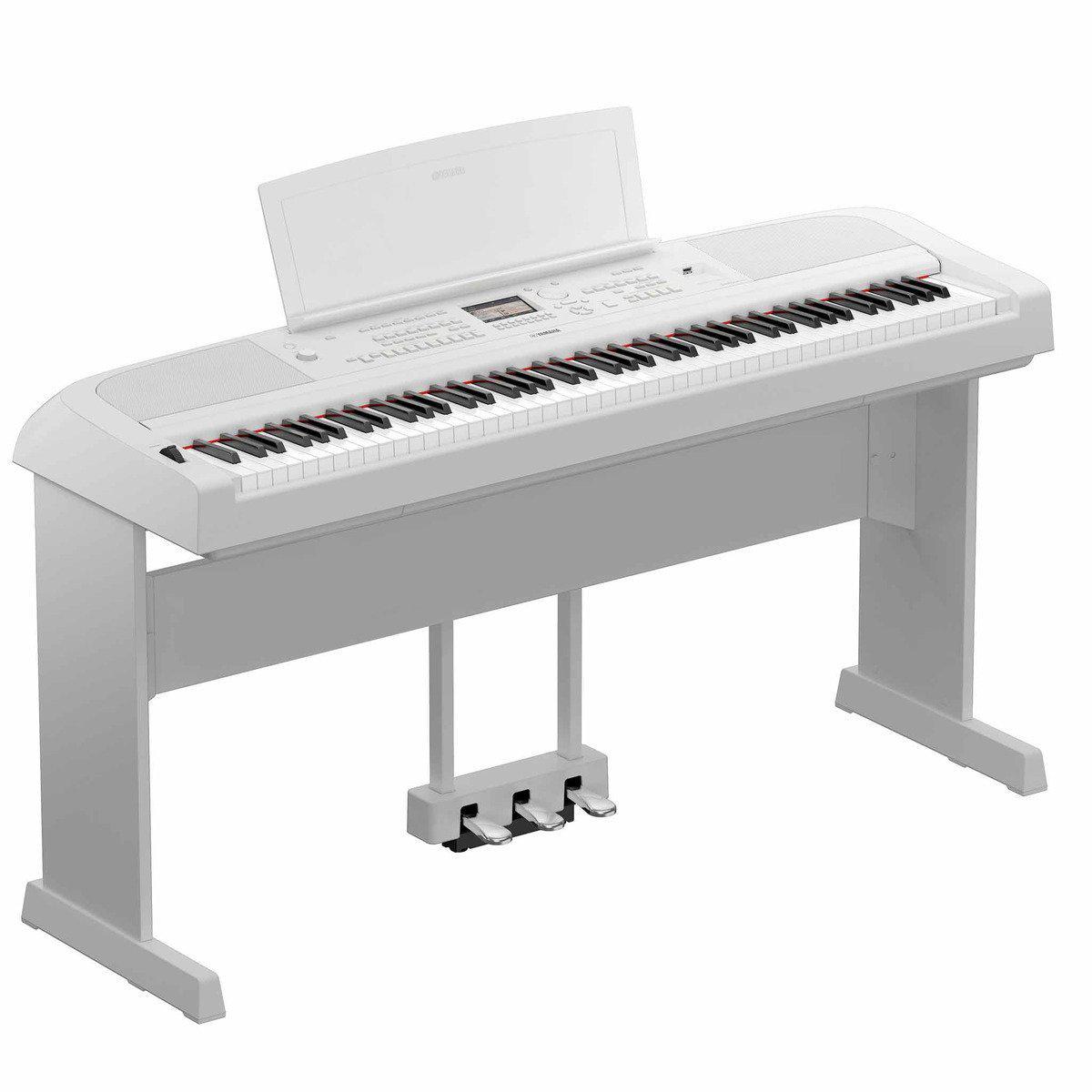 Yamaha DGX-670 Digital Piano 88 Weighted Keys-White-With Stand & Pedals-Andy's Music