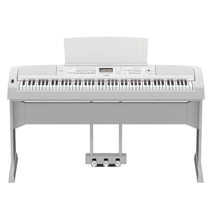 Yamaha DGX670WH White Portable Grand Digital Piano With Stand & 3-Pedal Unit