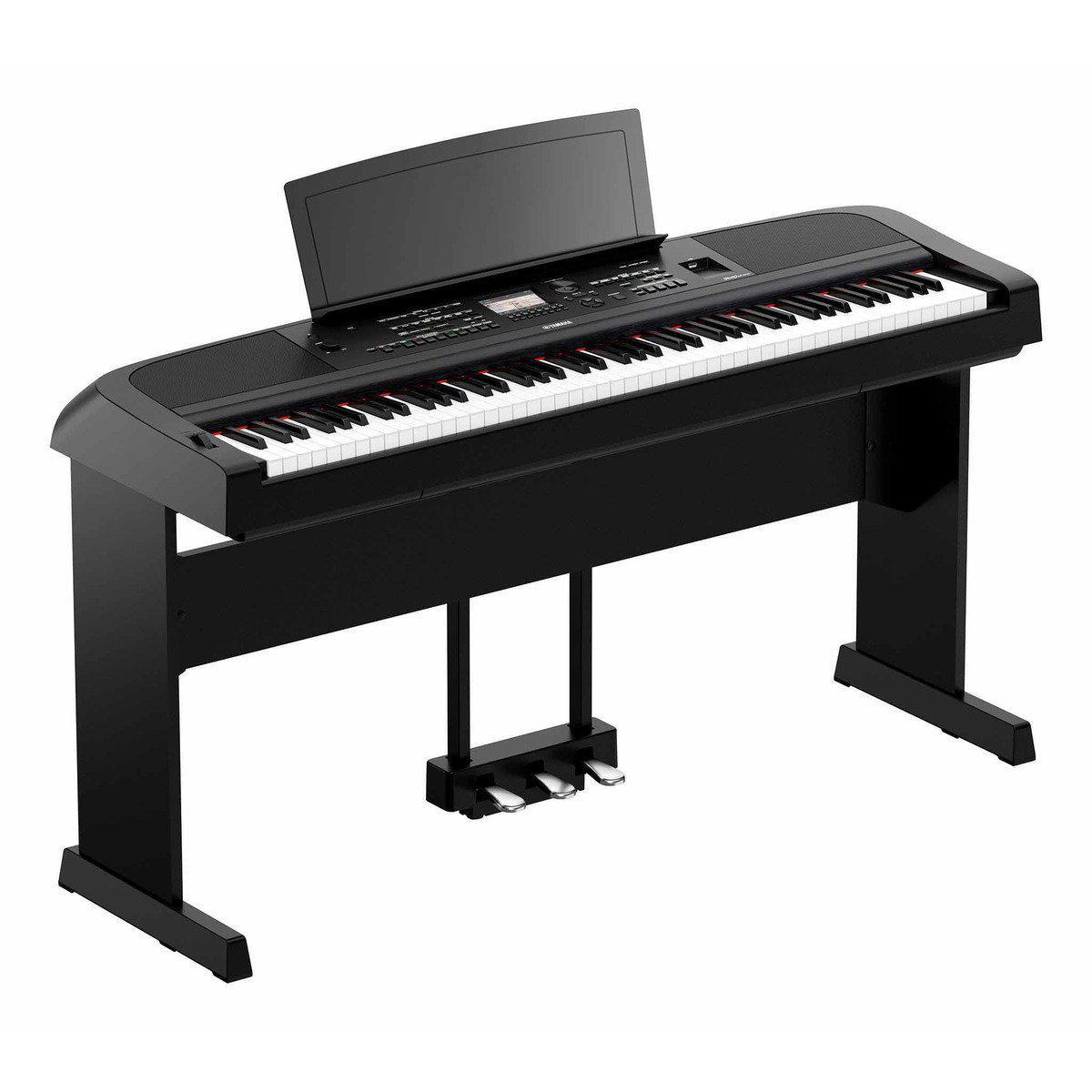 Yamaha DGX-670 Portable Grand Digital Piano-Black-With Stand & Pedals-Andy's Music