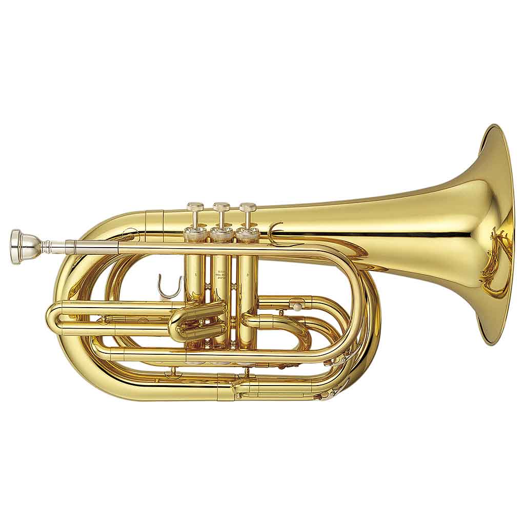 Yamaha YBH-301M B-Flat Marching Baritone Horn With Case
