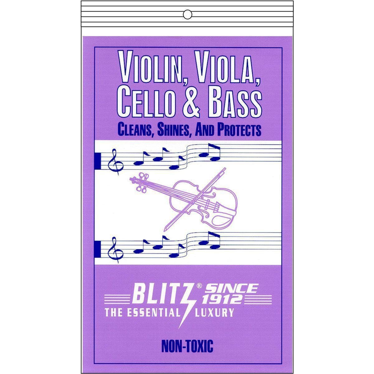 Blitz 333 Violin, Viola, Cello, and Bass Care Cloth-Andy's Music