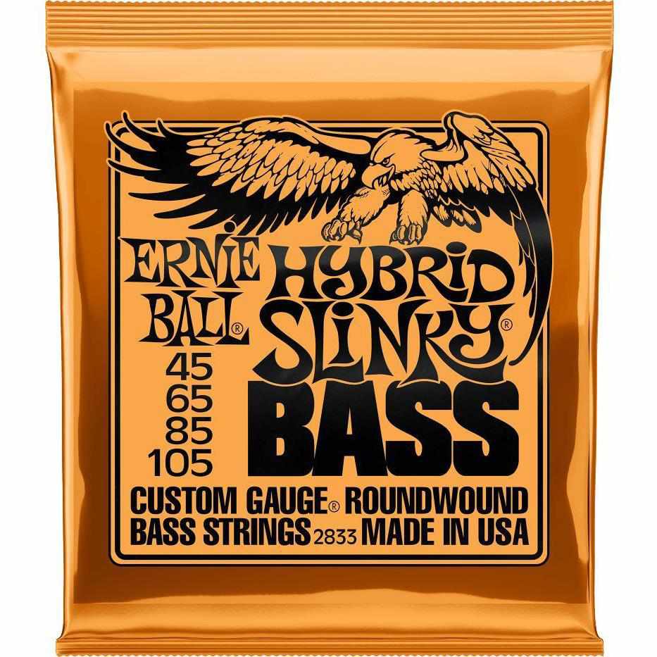 Ernie Ball 2833 Hybrid Slinky Nickel Wound Electric Bass Strings 45-105