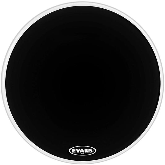 Evans MX2 Black Marching Bass Drumhead-Andy's Music
